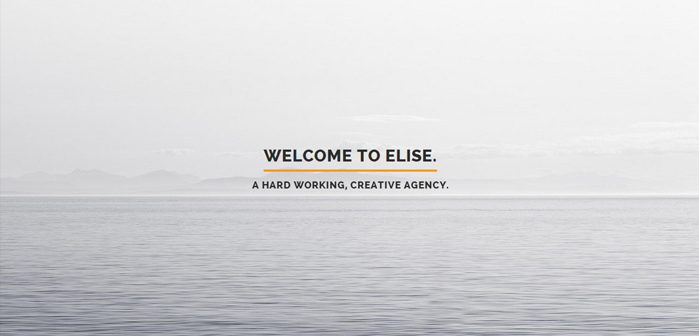 Welcome screen