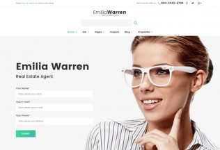 Emilia Warren – Premium Responsive Real Estate WordPress Theme