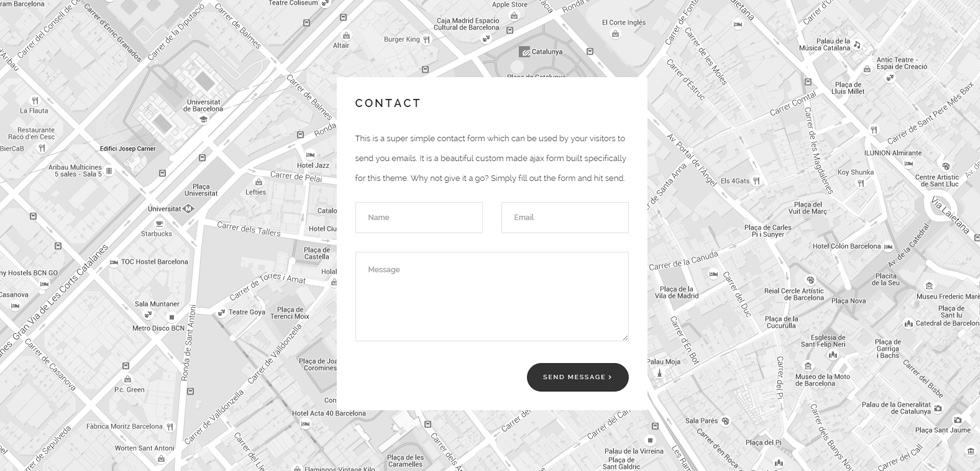 Contact page