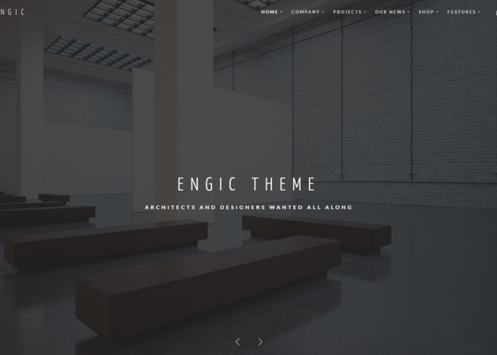 Engic – Premium Responsive Multiuse WordPress Theme for Architects