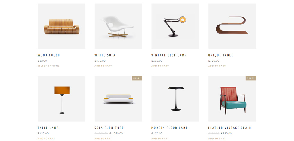 Shop page