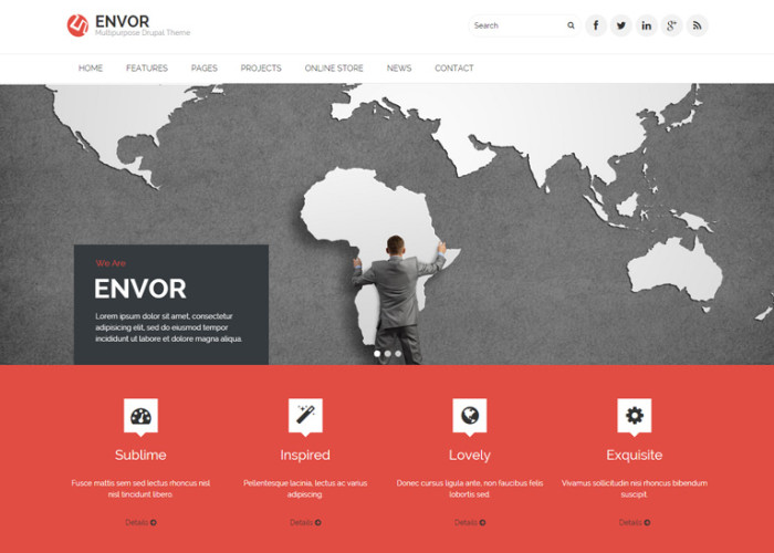 Envor – Premium Responsive Multipurpose Drupal Theme