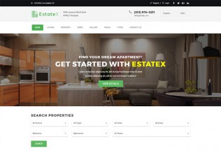 EstateX – Premium Responsive Real Estate HTML5 Template