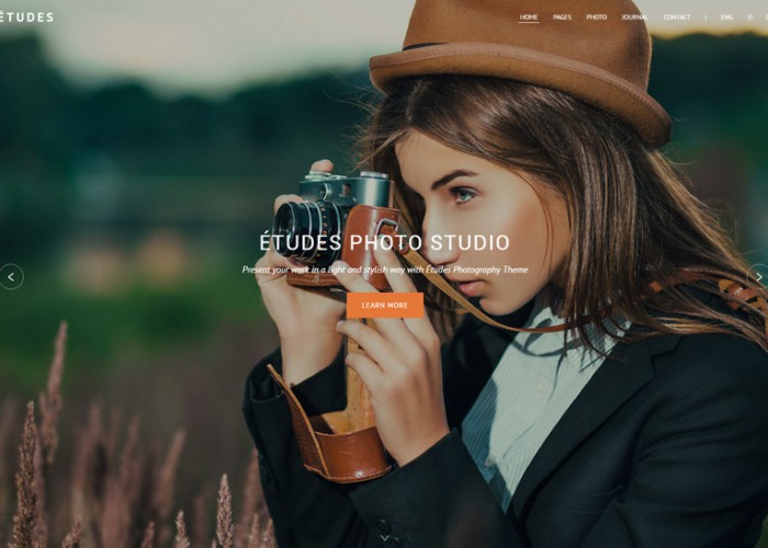 Etudes – Premium Responsive Photography WordPress Theme