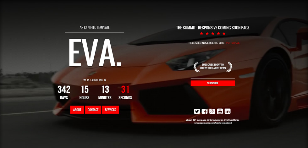 Welcome page