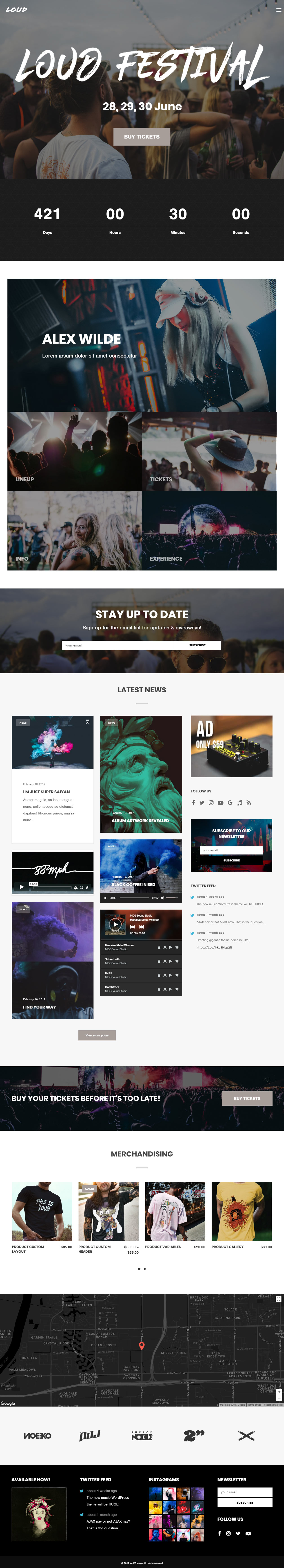 Loud Events WordPress Theme