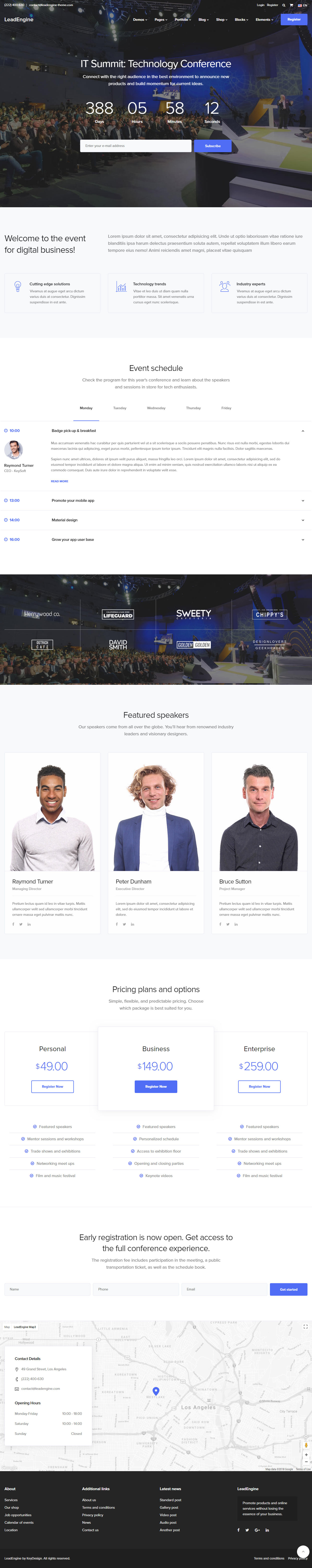 LeadEngine Events WordPress Theme