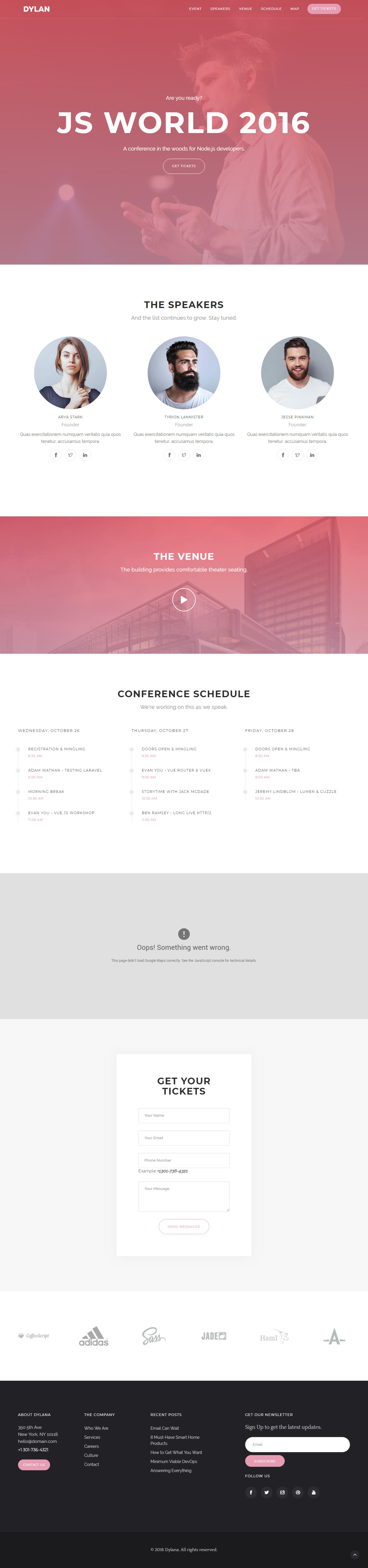 Dylan Drupal Events Theme