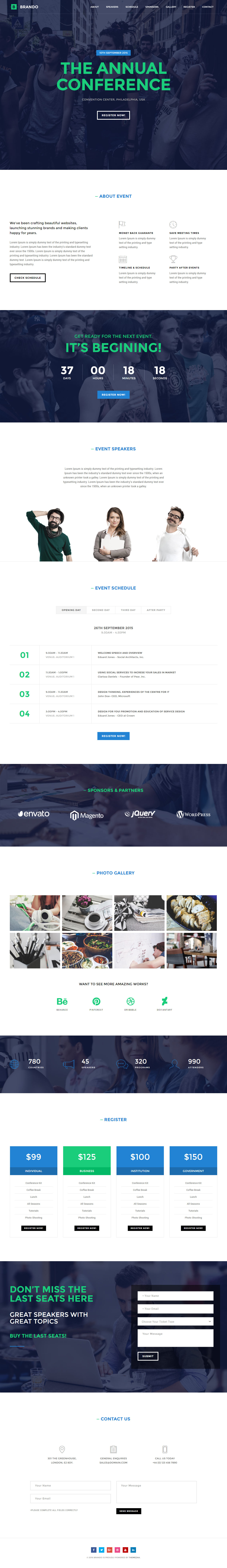 Brando Events WordPress Theme