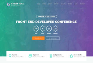 Event Time – Premium Responsive Conference & Event HTML5 Template