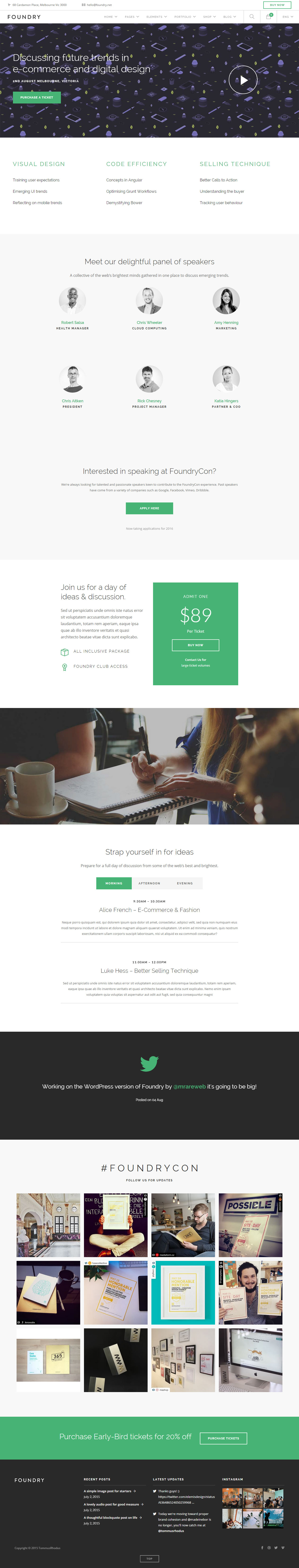 Foundry Events WordPress Theme