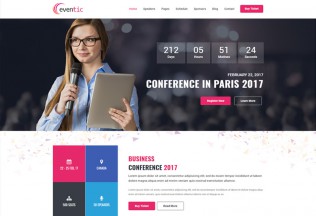 Eventic – Premium Responsive Conference & Event HTML5 Template