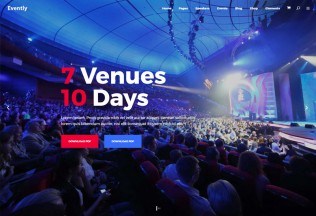 Evently – Premium Responsive Modern Event and Conference WordPress Theme