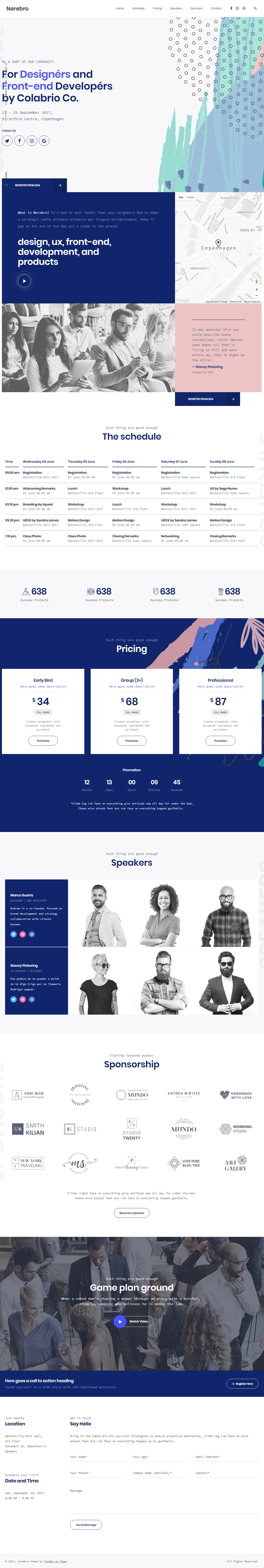 Norebro Events WordPress Theme