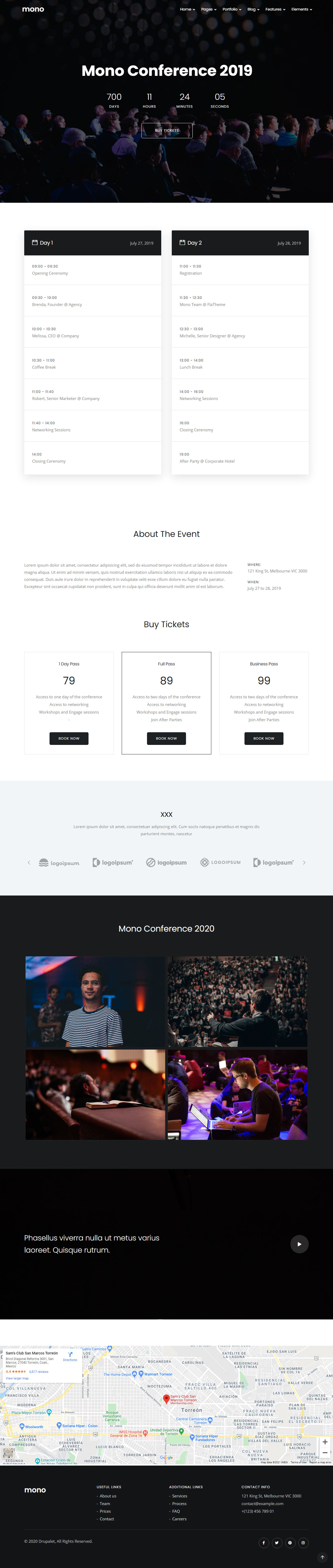 Mono Drupal Events Theme