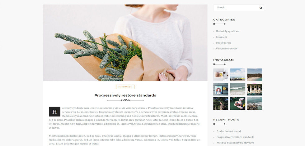 Shop page