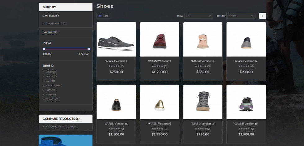 Category page