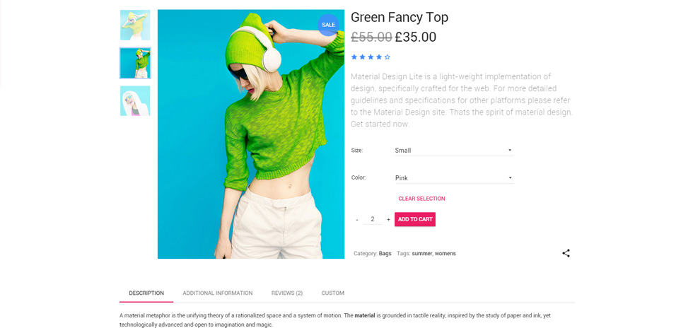Product page