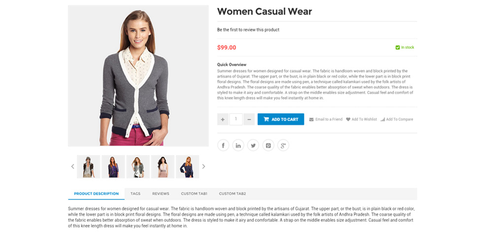 Product page