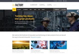 Factory – Premium Responisve Industrial Business WordPress Theme