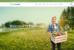 Farmvilla – Premium Responsive Organic Food WordPress Theme