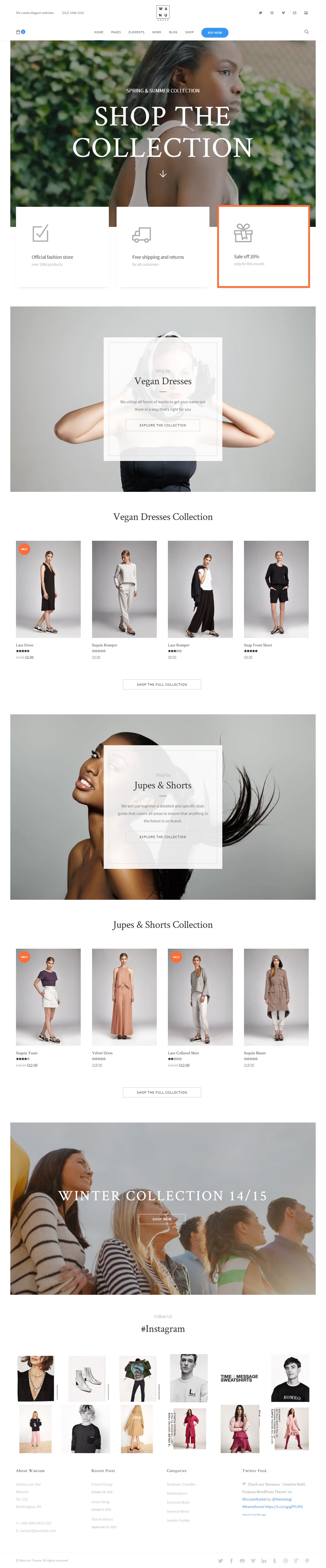 Wanium Best Fashion WordPress Themes
