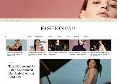Latest WordPress Fashion Blog Themes 2018