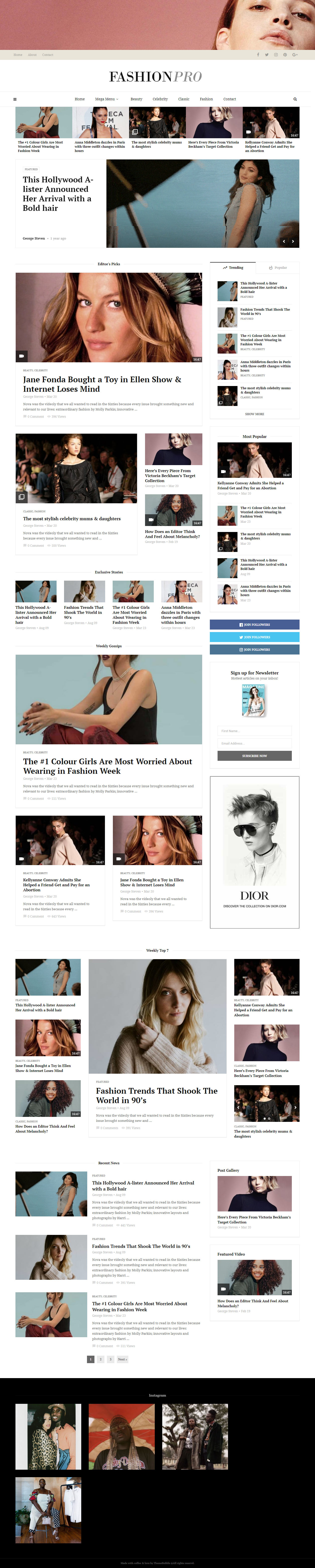 MagPlus WordPress Fashion Blog Themes