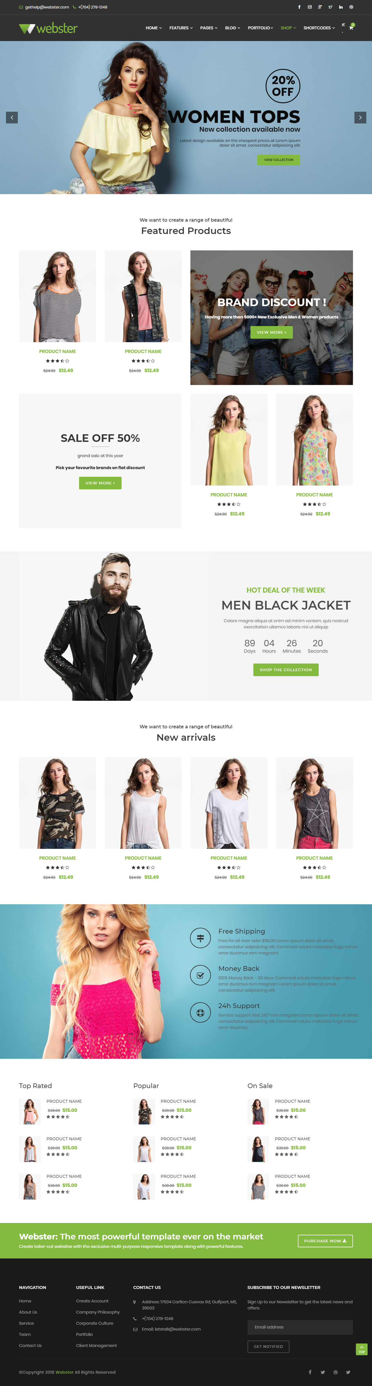 Webster Fashion HTML5 Templates