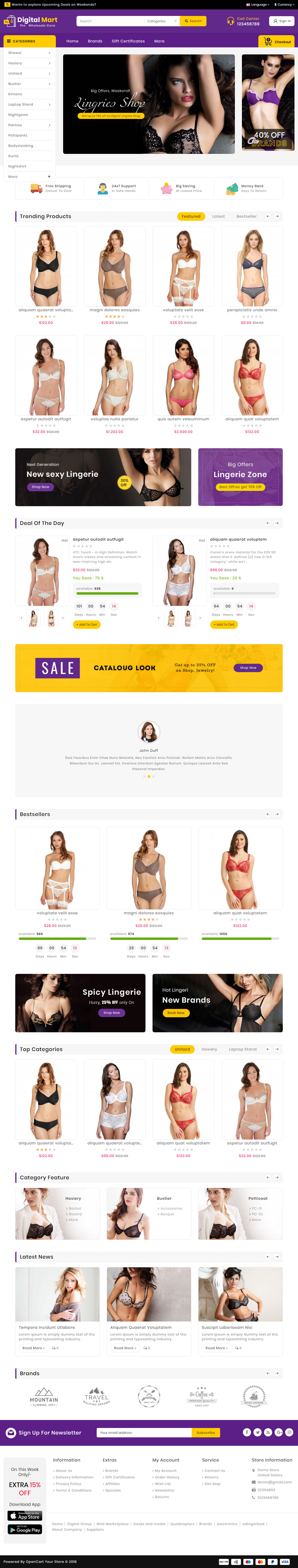 Digital Mart OpenCart Fashion Theme