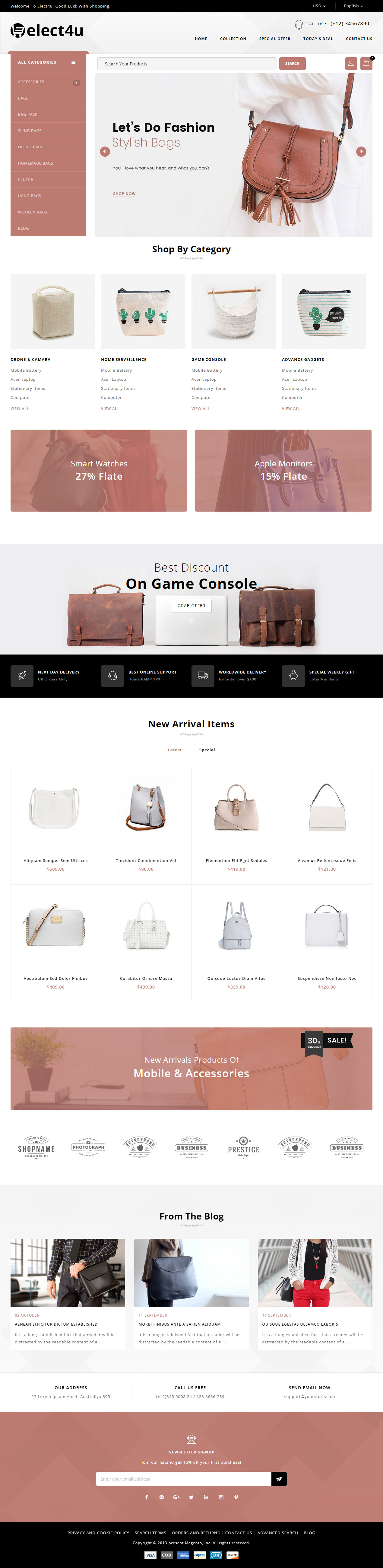 Elect4u Magento Themes Bags
