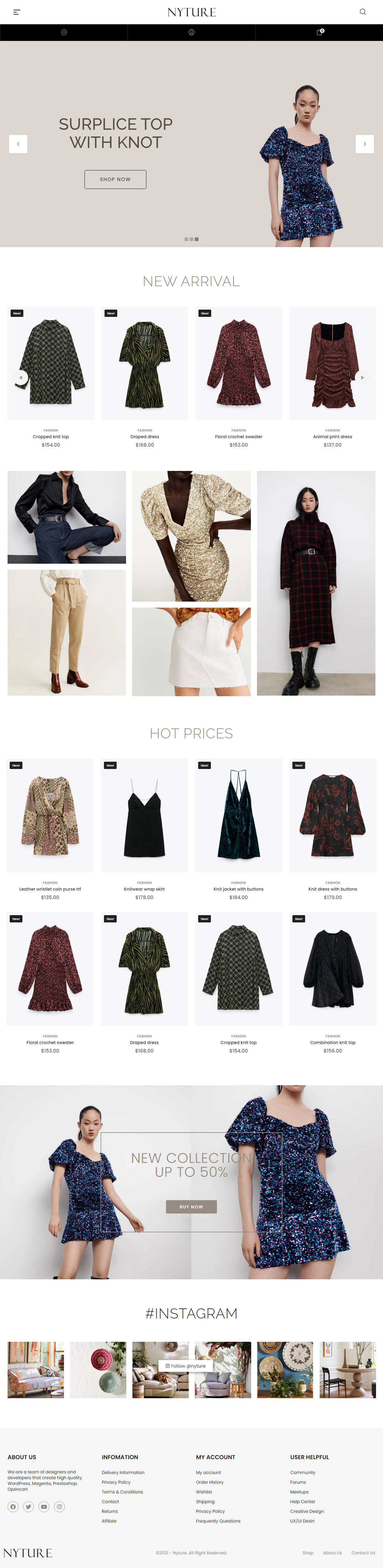 Nyture Best Fashion WordPress Themes