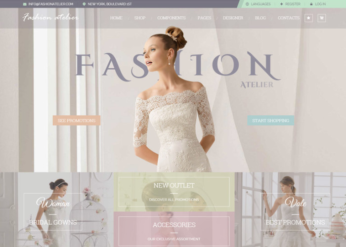 Fashion Atelier – Premium Responsive Wedding Bridal and Groom Shop HTML5 Template