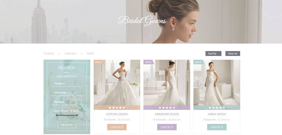 Shop page