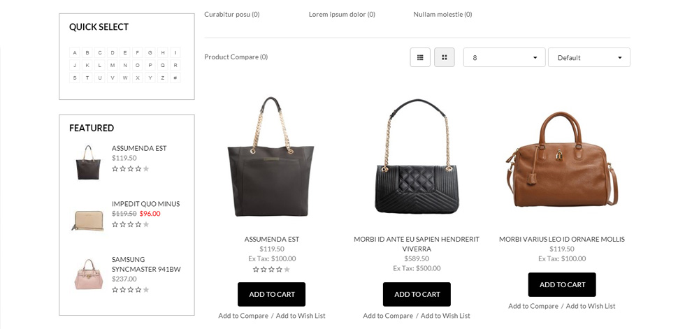 Category page