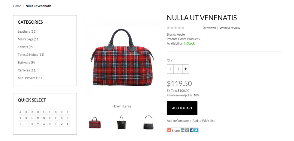 Product page