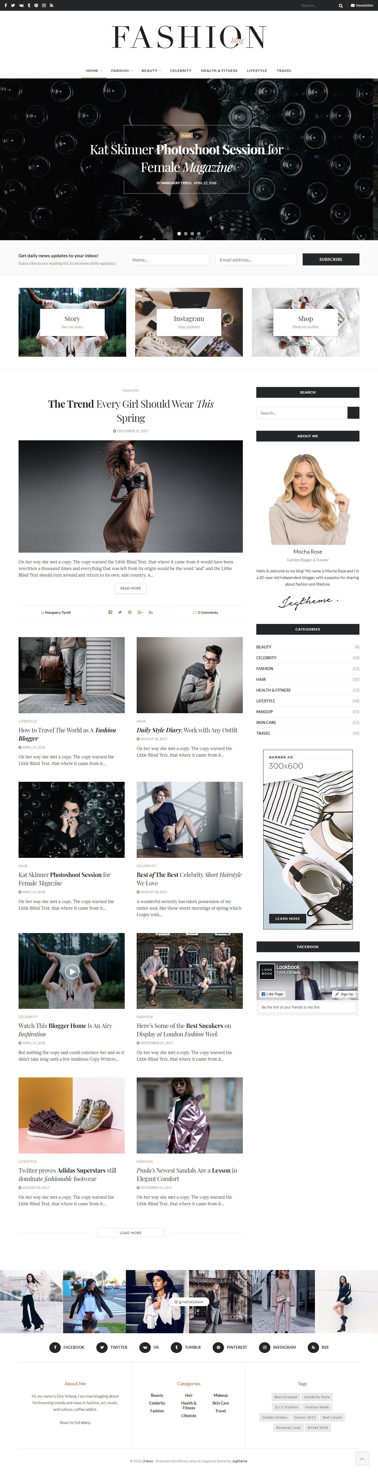 JNews WordPress Fashion Blog Themes