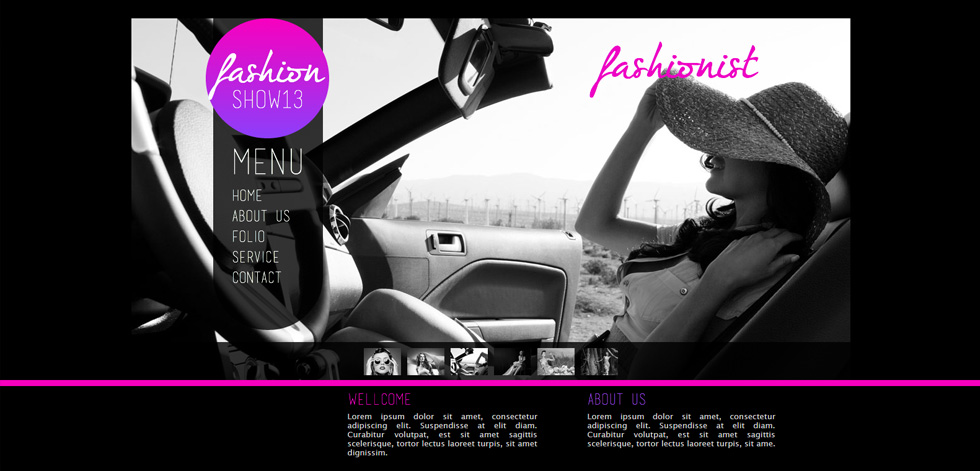 Welcome screen