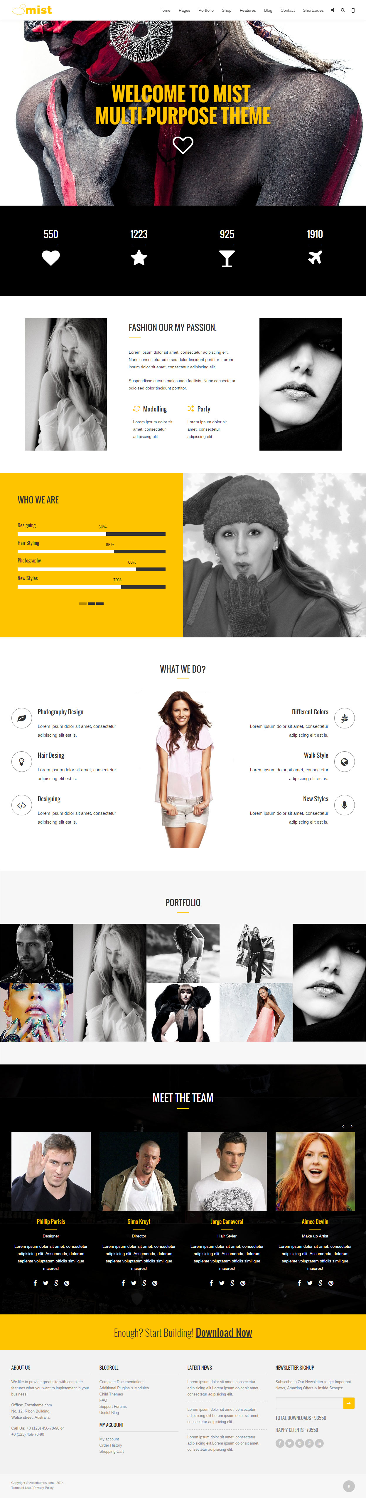 Mist Fashion HTML5 Templates