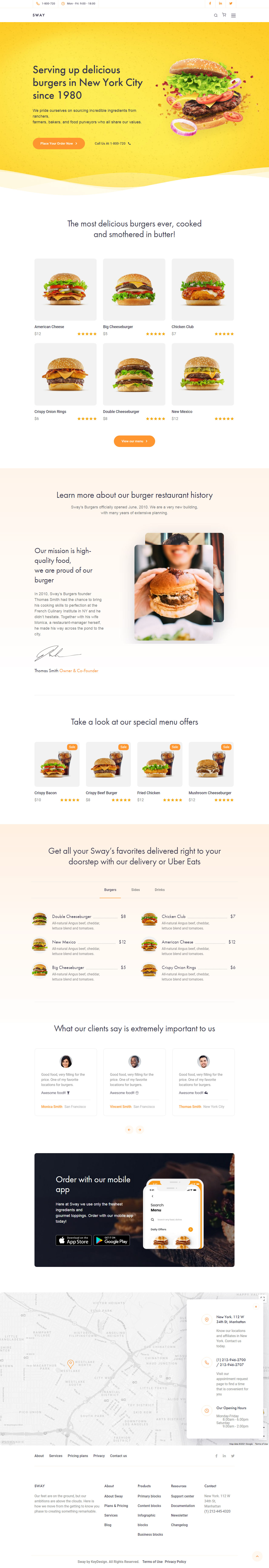 Sway Fast Food WordPress Themes