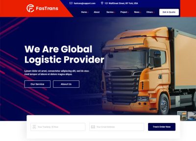 Fastrans – Premium Responsive Transportation Logistics HTML5 Template