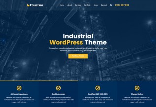 Faustina – Premium Responsive Industrial WordPress Theme