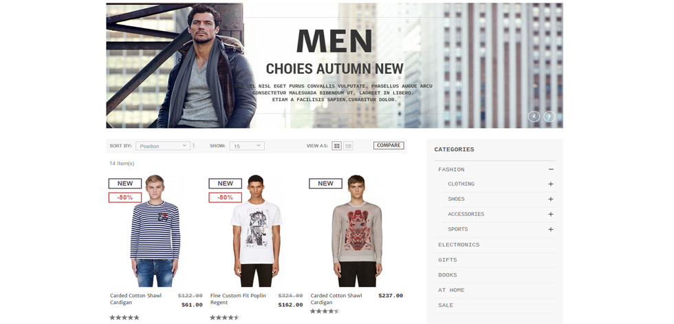 Category page