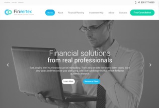 Fin Vertex – Premium Responsive Financial Advisor WordPress Theme