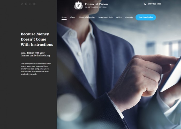 Financial Vision – Premium Resposnive HTML5 Template