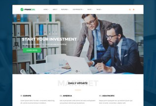 Financial – Premium Responsive Business and Financial WordPress Theme