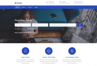Findeo – Premium Responsive Real Estate & Directory HTML5 Template