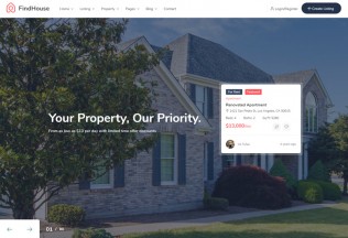FindHouse – Premium Responsive Real Estate HTML5 Template