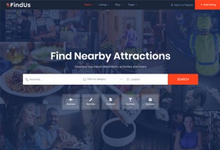 Findus – Premium Responsive Directory Listing WordPress Theme