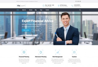 FinExpert – Premium Responsive Financial Advisor HTML5 Template